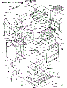 Body Section parts for Kenmore Range 103.7377710 (1037377710, 103 7377710) from AppliancePartsPros.com