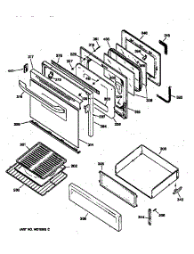 Door & Drawer Parts parts for Kenmore Range 364.75698890 (36475698890, 364 75698890) from AppliancePartsPros.com