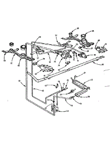 Burner Section parts for Kenmore Range 103.710610 (103710610, 103 710610) from AppliancePartsPros.com