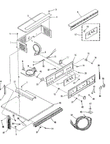Control Panel Section parts for Kenmore Range 278.4268690 (2784268690, 278 4268690) from AppliancePartsPros.com