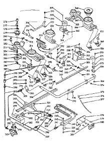 Burner Section parts for Kenmore Range 103.7486761 (1037486761, 103 7486761) from AppliancePartsPros.com
