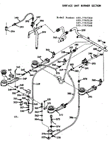 Surface Unit Burner Section parts for Kenmore Range 103.7767160 (1037767160, 103 7767160) from AppliancePartsPros.com