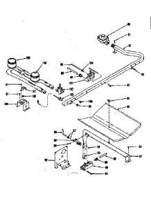 Oven And Top Burners parts for Kenmore Range 119.7118311 (1197118311, 119 7118311) from AppliancePartsPros.com