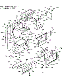 Upper Body Section parts for Kenmore Range 103.9887710 (1039887710, 103 9887710) from AppliancePartsPros.com