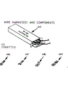 Wire Harness And Components parts for Kenmore Range 103.9887710 (1039887710, 103 9887710) from AppliancePartsPros.com