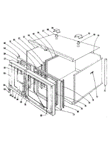 Oven Assembly Section parts for Kenmore Range 101.9166540 (1019166540, 101 9166540) from AppliancePartsPros.com
