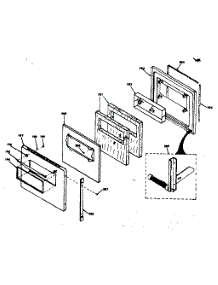 Lower Oven Door parts for Kenmore Range 850.4277340 (8504277340, 850 4277340) from AppliancePartsPros.com