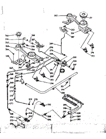 Burner Section parts for Kenmore Range 103.7326700 (1037326700, 103 7326700) from AppliancePartsPros.com