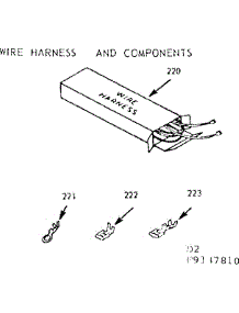 Wire Harness And Components parts for Kenmore Range 911.9137810 (9119137810, 911 9137810) from AppliancePartsPros.com