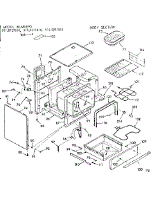 Body Section parts for Kenmore Range 911.9137810 (9119137810, 911 9137810) from AppliancePartsPros.com