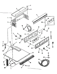 Control Panel Section parts for Kenmore Range 278.4218510 (2784218510, 278 4218510) from AppliancePartsPros.com