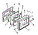 Oven Door Section (For Model Nos. 278.4218590 & 278.4228590)