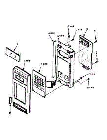 Control Panel Parts parts for Kenmore Range 567.8721380 (5678721380, 567 8721380) from AppliancePartsPros.com