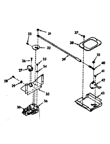 Power Lock Section parts for Kenmore Range 103.9337310 (1039337310, 103 9337310) from AppliancePartsPros.com
