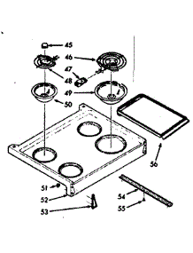 Main Top Section parts for Kenmore Range 103.9147261 (1039147261, 103 9147261) from AppliancePartsPros.com