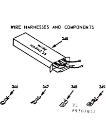 Wire Harnesses And Components parts for Kenmore Range 911.9307812 (9119307812, 911 9307812) from AppliancePartsPros.com