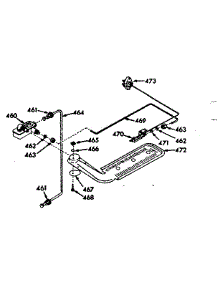 Upper Oven Burner Section parts for Kenmore Range 103.7747140 (1037747140, 103 7747140) from AppliancePartsPros.com
