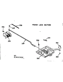Power Lock Section parts for Kenmore Range 911.9337912 (9119337912, 911 9337912) from AppliancePartsPros.com