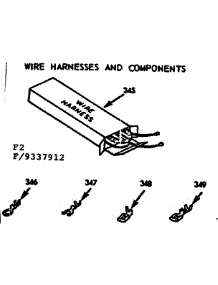 Wire Harnesses And Ccomponents parts for Kenmore Range 911.9337912 (9119337912, 911 9337912) from AppliancePartsPros.com