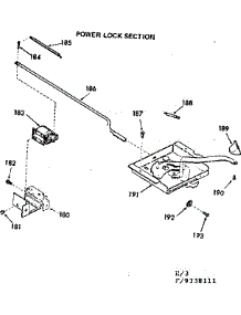 Power Locksection parts for Kenmore Range 911.9338111 (9119338111, 911 9338111) from AppliancePartsPros.com