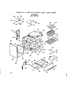 Body Section parts for Kenmore Range 911.9338111 (9119338111, 911 9338111) from AppliancePartsPros.com