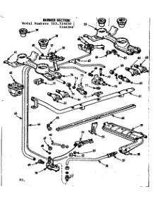 Burner Section parts for Kenmore Range 103.7146304 (1037146304, 103 7146304) from AppliancePartsPros.com