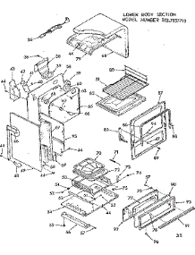 Lower Body Section parts for Kenmore Range 103.7857710 (1037857710, 103 7857710) from AppliancePartsPros.com