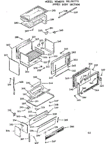 Upper Body Section parts for Kenmore Range 103.7857710 (1037857710, 103 7857710) from AppliancePartsPros.com