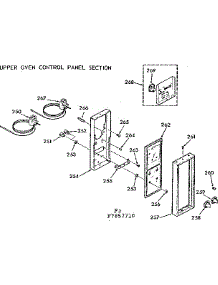Upper Oven Control Panel Section parts for Kenmore Range 103.7857710 (1037857710, 103 7857710) from AppliancePartsPros.com