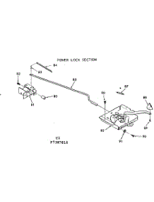 Power Lock Section parts for Kenmore Range 103.7387810 (1037387810, 103 7387810) from AppliancePartsPros.com