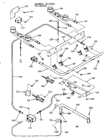 Burner Section parts for Kenmore Range 103.7387810 (1037387810, 103 7387810) from AppliancePartsPros.com