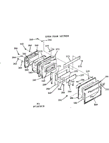 Oven Door Section parts for Kenmore Range 103.7387810 (1037387810, 103 7387810) from AppliancePartsPros.com