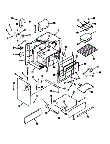 Body Section parts for Kenmore Range 911.6258610 (9116258610, 911 6258610) from AppliancePartsPros.com