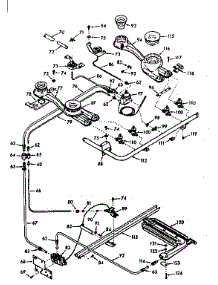 Burner Section parts for Kenmore Range 103.6077040 (1036077040, 103 6077040) from AppliancePartsPros.com