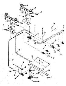 Burner Section parts for Kenmore Range 911.7118511 (9117118511, 911 7118511) from AppliancePartsPros.com