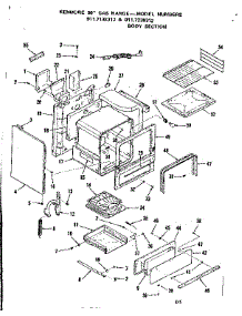 Body Section parts for Kenmore Range 911.7138312 (9117138312, 911 7138312) from AppliancePartsPros.com
