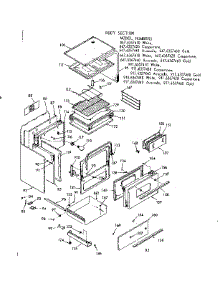 Body Section parts for Kenmore Range 911.6357460 (9116357460, 911 6357460) from AppliancePartsPros.com