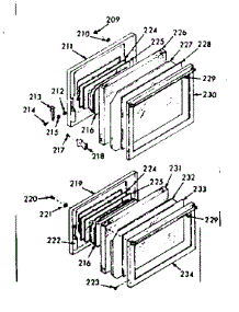 Full Glass Oven Door parts for Kenmore Range 103.4267040 (1034267040, 103 4267040) from AppliancePartsPros.com