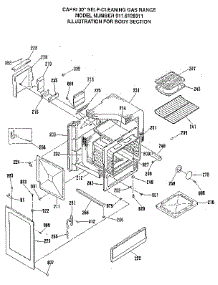Body Section parts for Kenmore Range 911.6128911 (9116128911, 911 6128911) from AppliancePartsPros.com