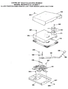 Door Lock Section parts for Kenmore Range 911.6128911 (9116128911, 911 6128911) from AppliancePartsPros.com