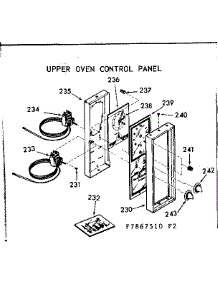 Upper Oven Control Panel parts for Kenmore Range 103.7867540 (1037867540, 103 7867540) from AppliancePartsPros.com