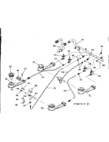 Top Burner Section parts for Kenmore Range 103.7867540 (1037867540, 103 7867540) from AppliancePartsPros.com
