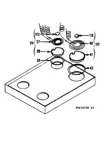 Cooktop parts for Kenmore Range 119.9646540 (1199646540, 119 9646540) from AppliancePartsPros.com