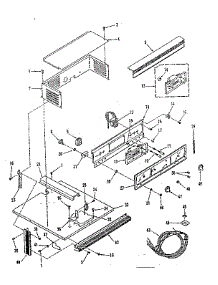 Control Panel Section parts for Kenmore Range 278.4238592 (2784238592, 278 4238592) from AppliancePartsPros.com
