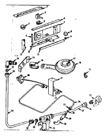 Control Panel And Burner Section parts for Kenmore Range 103.3033400 (1033033400, 103 3033400) from AppliancePartsPros.com
