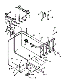 Burner Section parts for Kenmore Range 911.3628690 (9113628690, 911 3628690) from AppliancePartsPros.com
