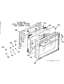 Full Glass Upper And Lower Door parts for Kenmore Range 103.4267512 (1034267512, 103 4267512) from AppliancePartsPros.com