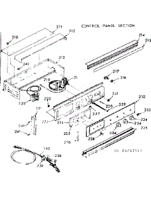 Control Panel Section parts for Kenmore Range 103.4267512 (1034267512, 103 4267512) from AppliancePartsPros.com