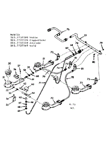 Top Burner Section parts for Kenmore Range 103.7737120 (1037737120, 103 7737120) from AppliancePartsPros.com