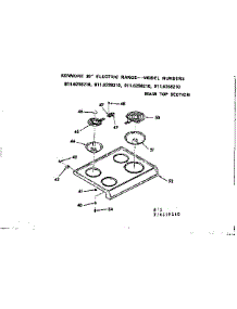 Main Top Section parts for Kenmore Range 911.6228210 (9116228210, 911 6228210) from AppliancePartsPros.com